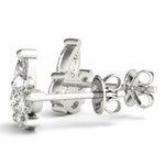 1 ct tw Lab Grown Diamond Earrings in 14K White Gold