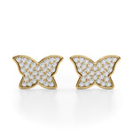 5/8 ct tw Lab Grown Diamond Earrings in 14K Yellow Gold
