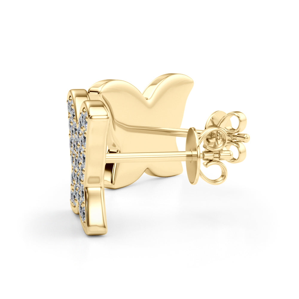 5/8 ct tw Lab Grown Diamond Earrings in 14K Yellow Gold