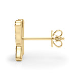 5/8 ct tw Lab Grown Diamond Earrings in 14K Yellow Gold