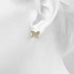 5/8 ct tw Lab Grown Diamond Earrings in 14K Yellow Gold