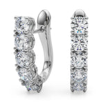 2 ct tw Lab Grown Diamond Earrings in 14K White Gold