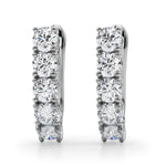 2 ct tw Lab Grown Diamond Earrings in 14K White Gold