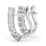 2 ct tw Lab Grown Diamond Earrings in 14K White Gold