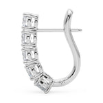 2 ct tw Lab Grown Diamond Earrings in 14K White Gold
