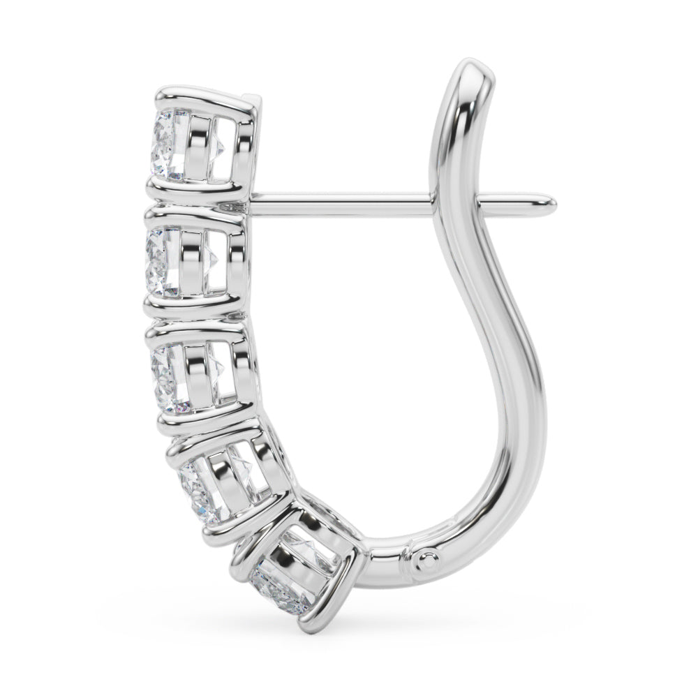 2 ct tw Lab Grown Diamond Earrings in 14K White Gold