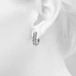 2 ct tw Lab Grown Diamond Earrings in 14K White Gold