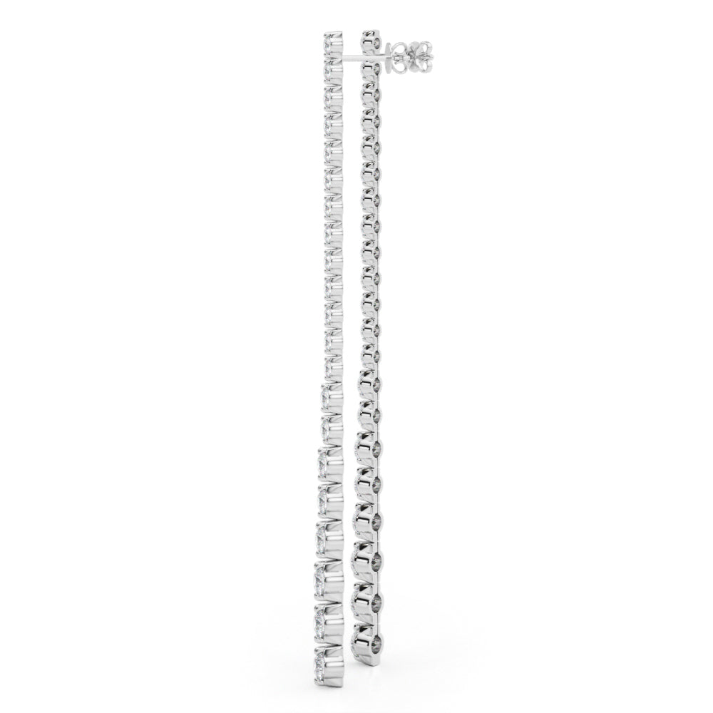 4 1/2 ct tw Lab Grown Diamond Earrings in 14K White Gold