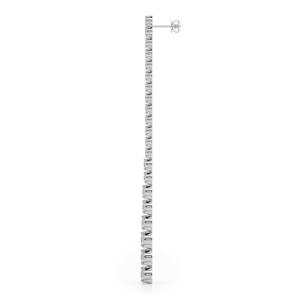 4 1/2 ct tw Lab Grown Diamond Earrings in 14K White Gold
