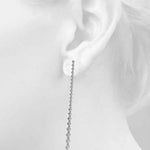 4 1/2 ct tw Lab Grown Diamond Earrings in 14K White Gold