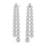 4 1/2 ct tw Lab Grown Diamond Earrings in 14K White Gold