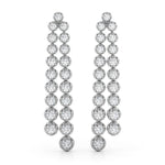 4 1/2 ct tw Lab Grown Diamond Earrings in 14K White Gold