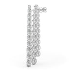 4 1/2 ct tw Lab Grown Diamond Earrings in 14K White Gold