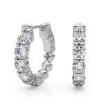 1 5/8 ct tw Lab Grown Diamond Earrings in 14K White Gold