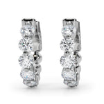 1 ct tw Lab Grown Diamond Earrings in 14K White Gold