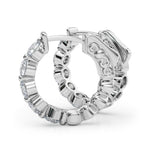 1 ct tw Lab Grown Diamond Earrings in 14K White Gold