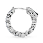 1 ct tw Lab Grown Diamond Earrings in 14K White Gold