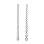 3 1/5 ct tw Lab Grown Diamond Earrings in 14K White Gold