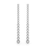 3 1/5 ct tw Lab Grown Diamond Earrings in 14K White Gold
