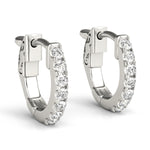 1/4 ct tw Lab Grown Diamond Earrings in 14K White Gold