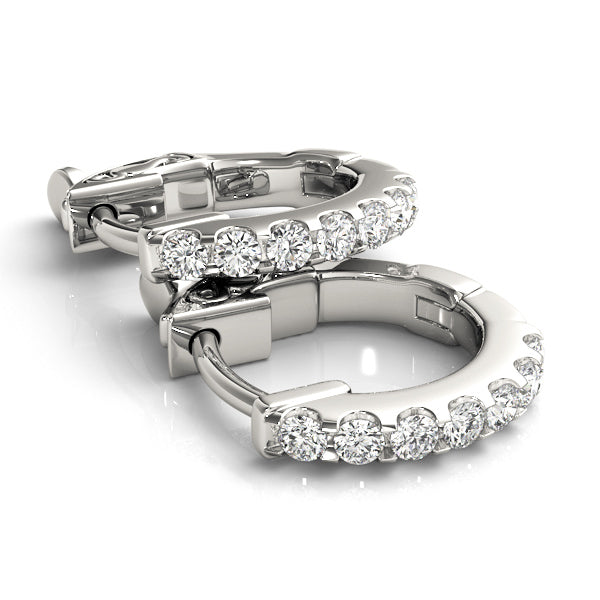 1/4 ct tw Lab Grown Diamond Earrings in 14K White Gold