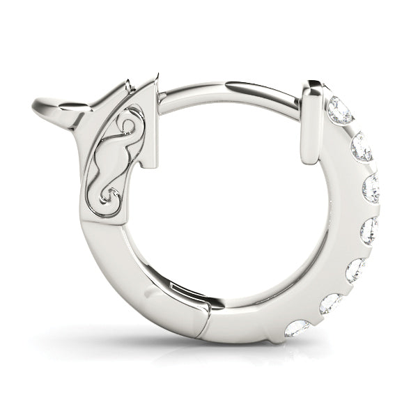 1/4 ct tw Lab Grown Diamond Earrings in 14K White Gold