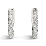 1/4 ct tw Lab Grown Diamond Earrings in 14K White Gold