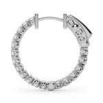 1 ct tw Lab Grown Diamond Earrings in 14K White Gold