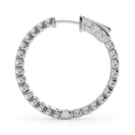 2 ct tw Lab Grown Diamond Earrings in 14K White Gold