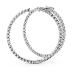 4 ct tw Lab Grown Diamond Earrings in 14K White Gold