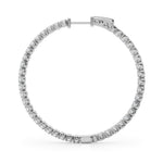 4 ct tw Lab Grown Diamond Earrings in 14K White Gold