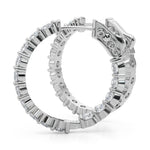 2 3/4 ct tw Lab Grown Diamond Earrings in 14K White Gold