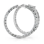 4 1/2 ct tw Lab Grown Diamond Earrings in 14K White Gold