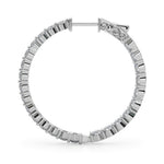 4 1/2 ct tw Lab Grown Diamond Earrings in 14K White Gold