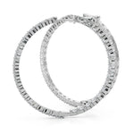 6 1/3 ct tw Lab Grown Diamond Earrings in 14K White Gold