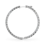 6 1/3 ct tw Lab Grown Diamond Earrings in 14K White Gold