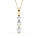 2 ct tw Lab Grown Diamond Necklace in 14K White Gold