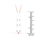 2 ct tw Lab Grown Diamond Necklace in 14K White Gold