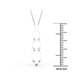 2 ct tw Lab Grown Diamond Necklace in 14K White Gold