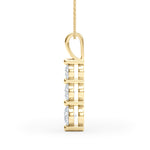 2 ct tw Lab Grown Diamond Necklace in 14K White Gold