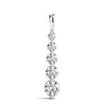 2 ct tw Lab Grown Diamond Necklace in 14K White Gold