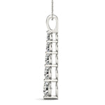 2 ct tw Lab Grown Diamond Necklace in 14K White Gold