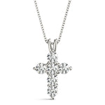3/4 ct tw Lab Grown Diamond Necklace in 14K White Gold