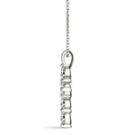 3/4 ct tw Lab Grown Diamond Necklace in 14K White Gold