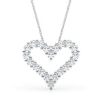 1 ct tw Lab Grown Diamond Necklace in 14K White Gold
