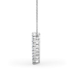 1/2 ct tw Lab Grown Diamond Necklace in 14K White Gold