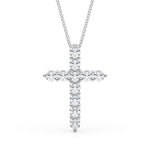 1 5/8 ct tw Lab Grown Diamond Necklace in 14K White Gold