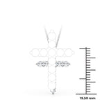 1 5/8 ct tw Lab Grown Diamond Necklace in 14K White Gold