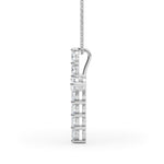 1 5/8 ct tw Lab Grown Diamond Necklace in 14K White Gold