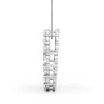 2 ct tw Lab Grown Diamond Necklace in 14K White Gold